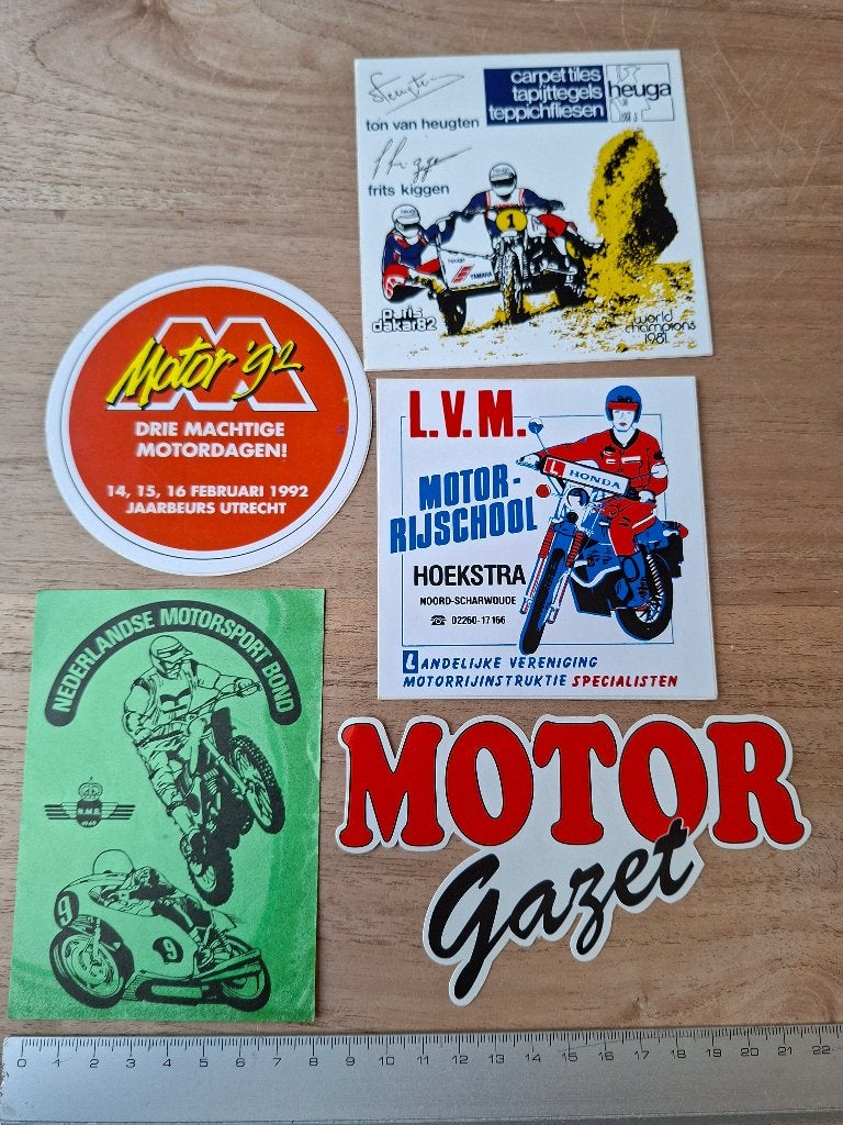 Stickers motoren, Ophalen of Verzenden, Zo goed als nieuw, Auto of Motor