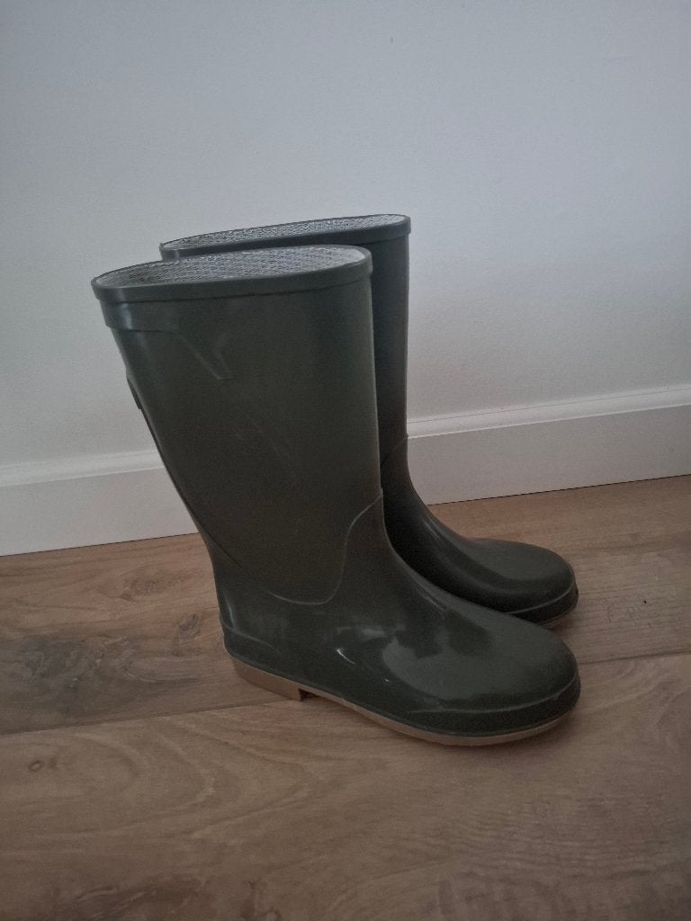 Vela - regenlaarzen - donkergroen - maat 38 - als nieuw, Ophalen of Verzenden, Zo goed als nieuw, Regenlaarzen