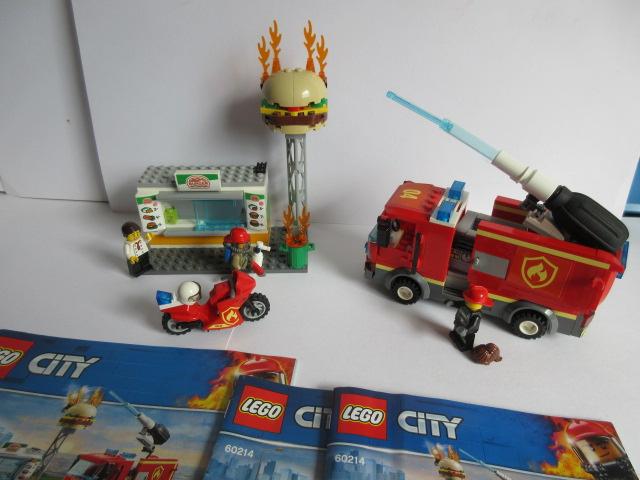 60214, City, Brand bij het hamburgerrestaurant, City, Lego, Ophalen of Verzenden, Complete set