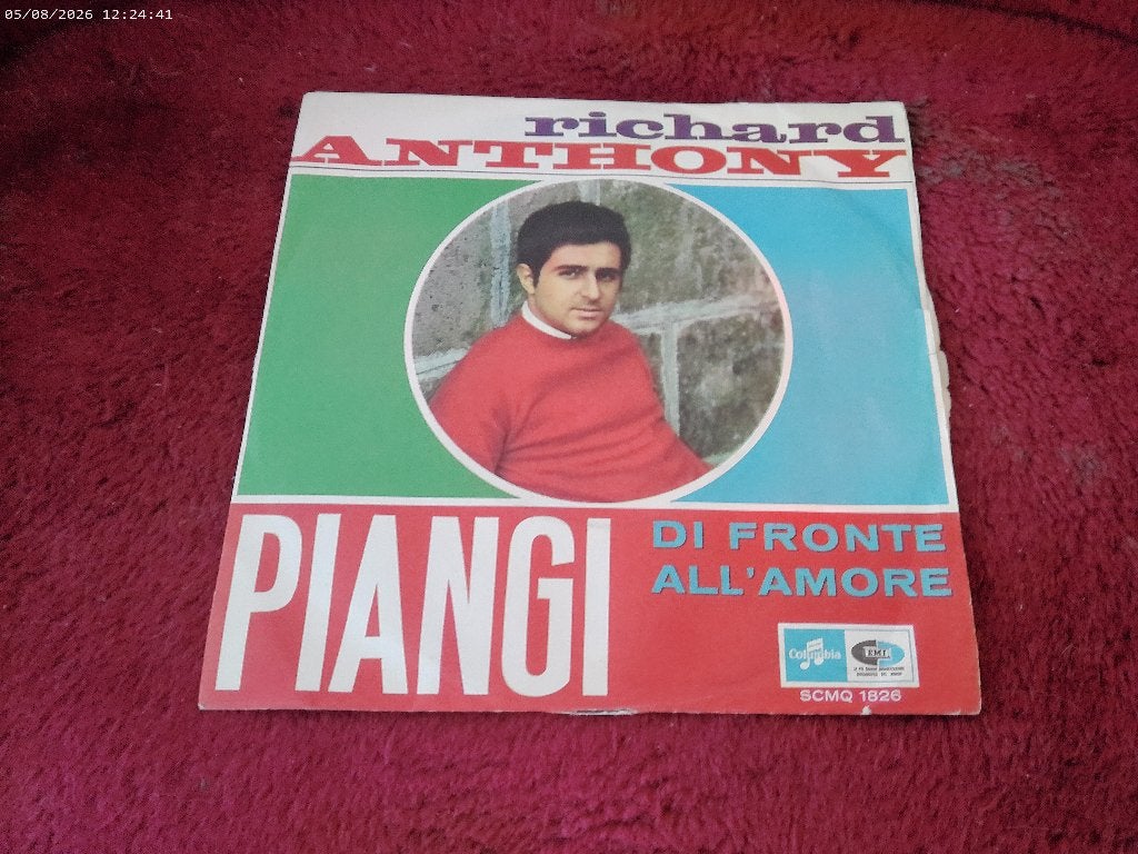 Richard Anthony - Piangi, Gebruikt, Fotohoes, 7 inch, Ophalen of Verzenden