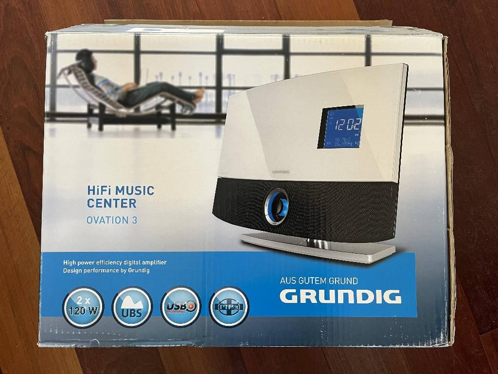 Grundig Ovation 3 - design cd-speler radio versterker, Overige merken, MP3-aansluiting, Nieuw, Ophalen of Verzenden