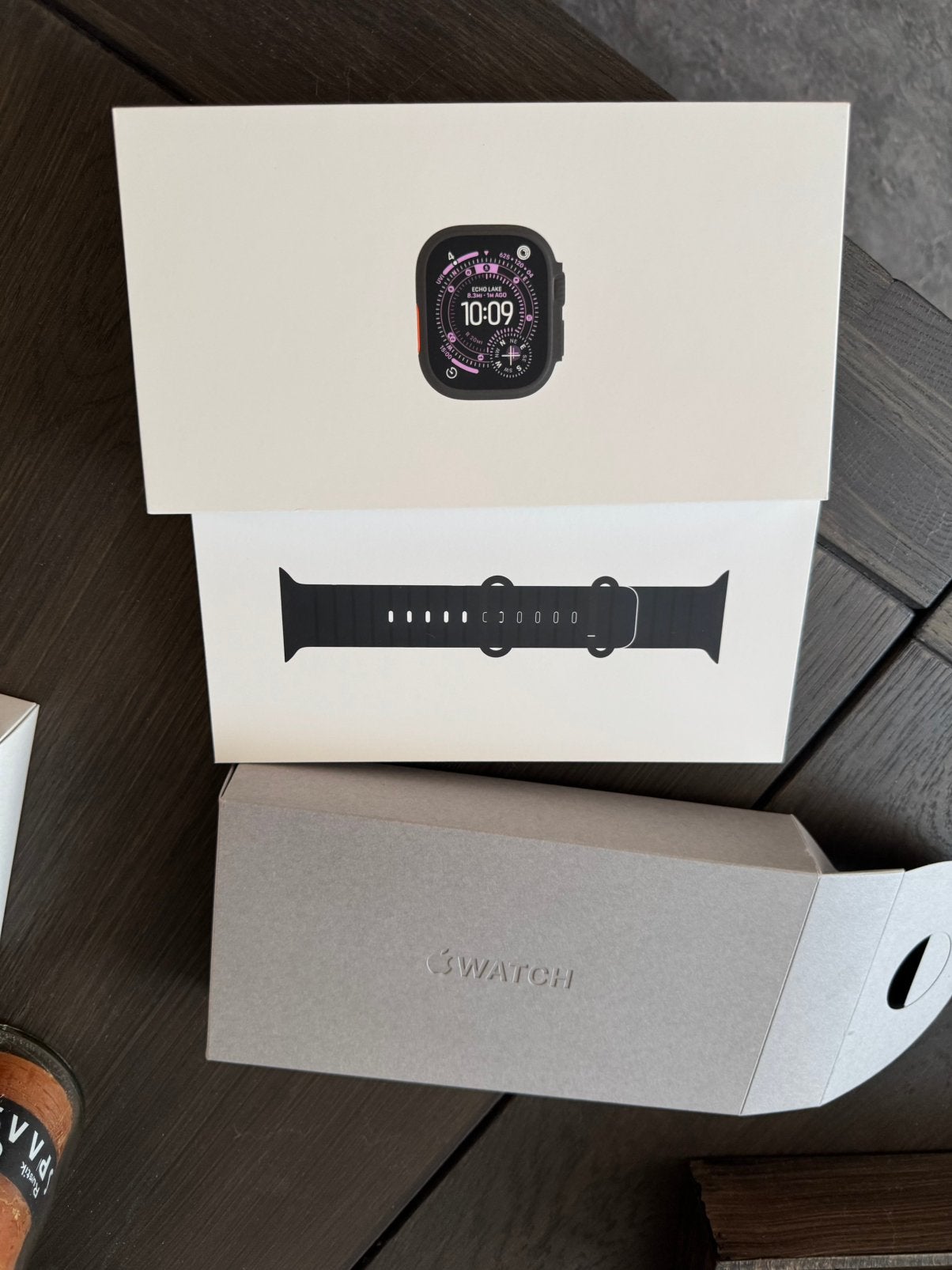 Apple watch ultra 3 nieuw geseald black titanium ocean band, Ophalen, Nieuw, Zwart, IOS