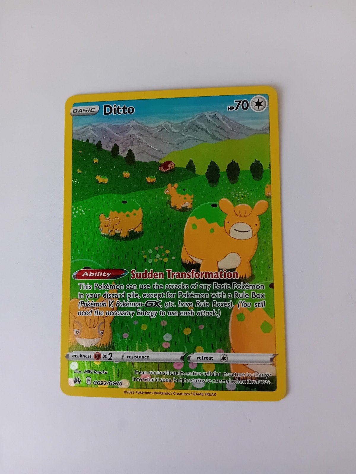 Pokemonkaart Ditto GG22/GG70 Holo Crown Zenith, Ophalen of Verzenden, Nieuw, Losse kaart, Foil