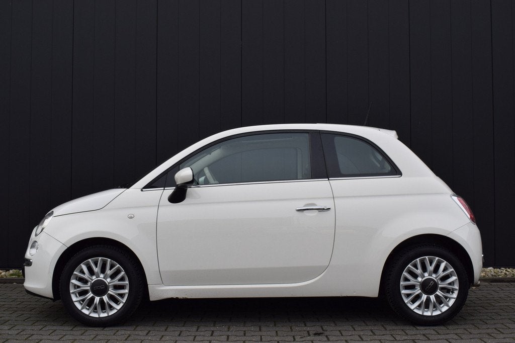 Fiat 500 1.2 Lounge Panoramadak | Airco | Telefonie | 15 Inc, Voorwielaandrijving, Stof, Gebruikt, 4 cilinders