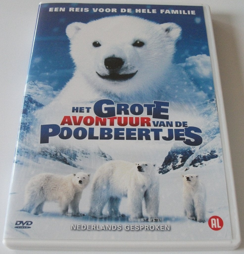 Dvd *** GROTE AVONTUUR VAN DE POOLBEERTJES ***, Avontuur, Alle leeftijden, Zo goed als nieuw, Film