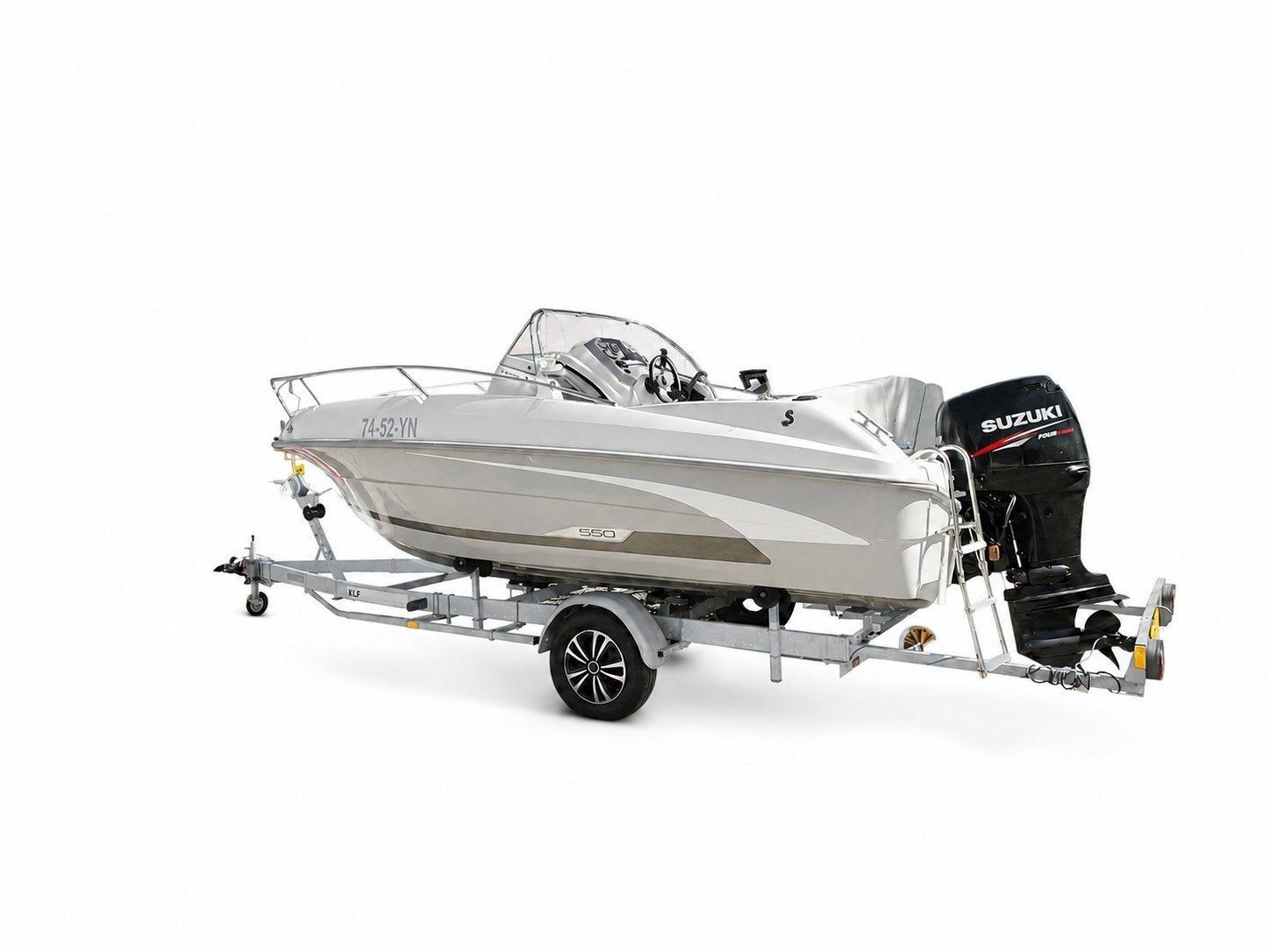 Consoleboot Beneteau 550 Flyer Sundeck bouwjaar 2010, Watersport en Boten, Vis- en Consoleboten, 70 cm, Gebruikt, Viertaktmotor