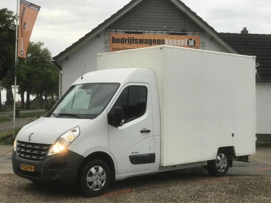 Renault Master T35 2.3 dCi 145 Euro 5 Koffer Bakwagen Trekha, Gebruikt, Zwart, 2500 kg, Wit