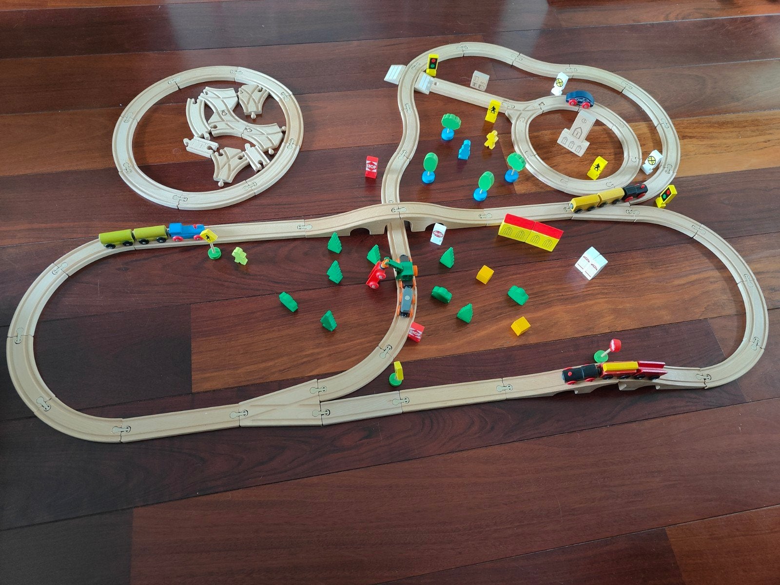 Houten Treinset met Accessoires - IKEA en Eichhorn, Ophalen of Verzenden, Gebruikt, Jongen of Meisje
