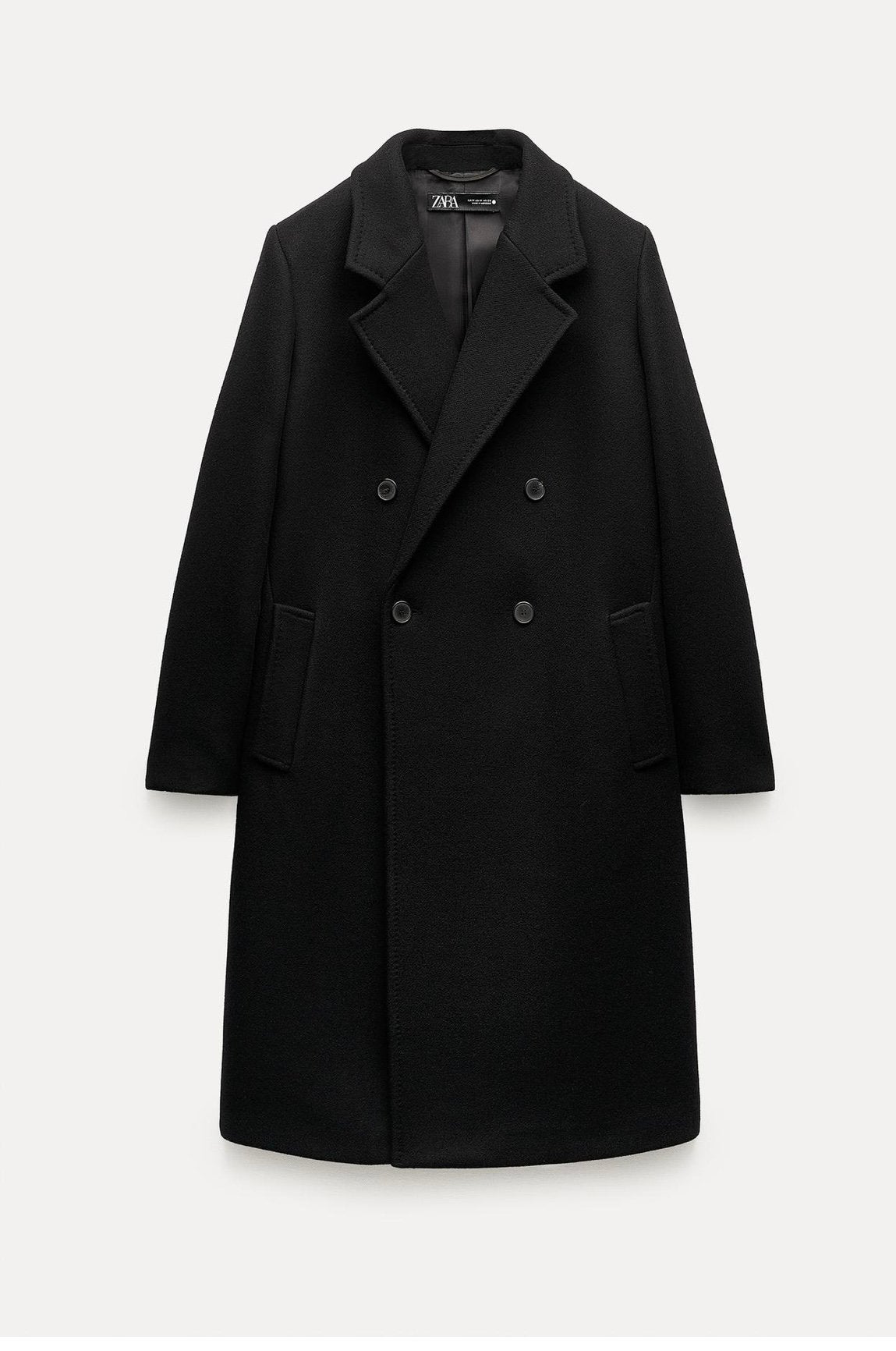 Zara Stoere wollen Jas L, Ophalen of Verzenden, Nieuw, Maat 42/44 (L), Zwart
