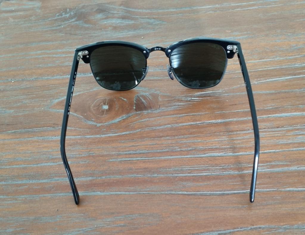 Ray-Ban Clubmaster zonnebril met spiegelglazen, Kleding | Heren, Overige Herenkleding, Ophalen of Verzenden, Zo goed als nieuw
