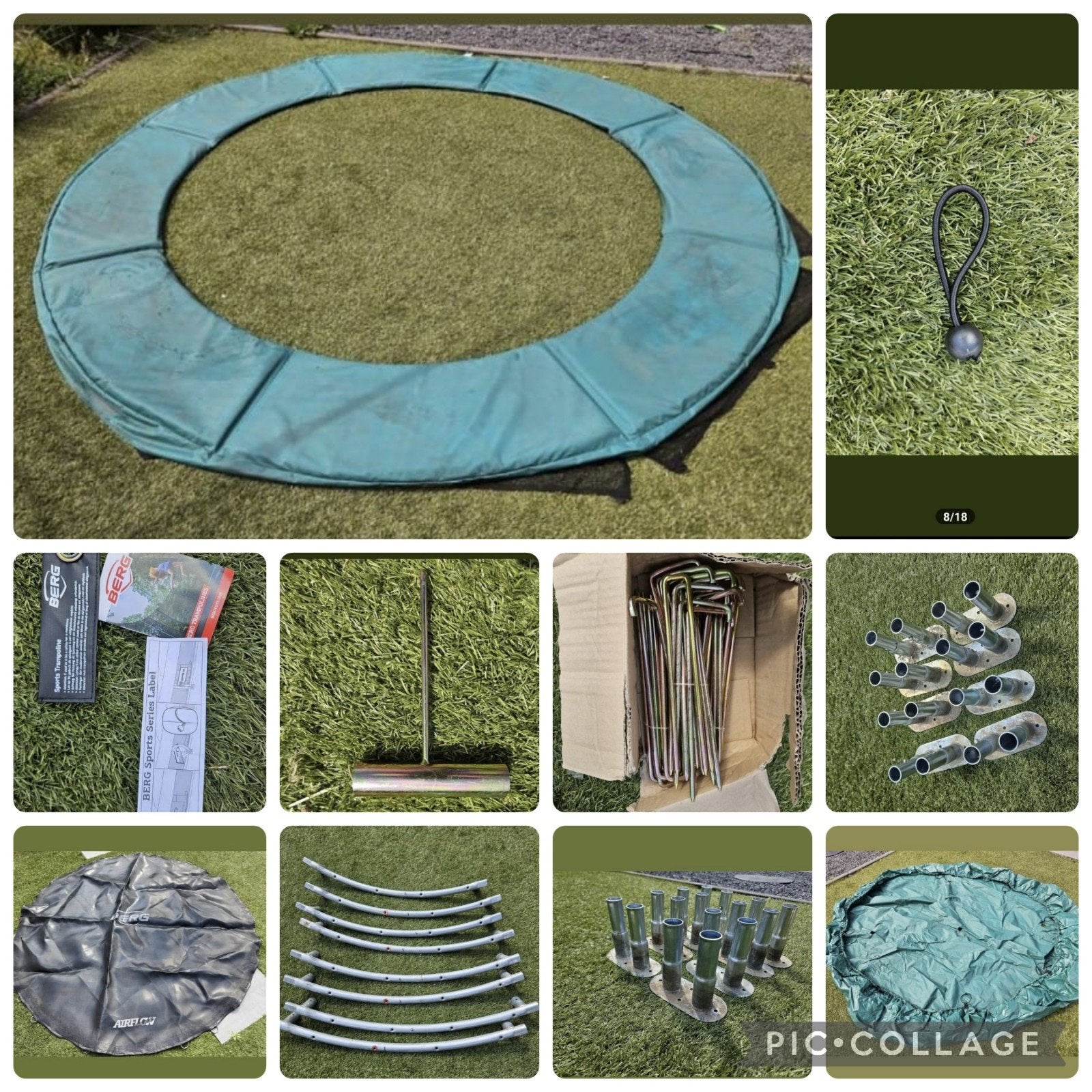 Inground trampoline champion berg 270 cm, Kinderen en Baby's, Speelgoed | Buiten | Trampolines, Ophalen, Zo goed als nieuw