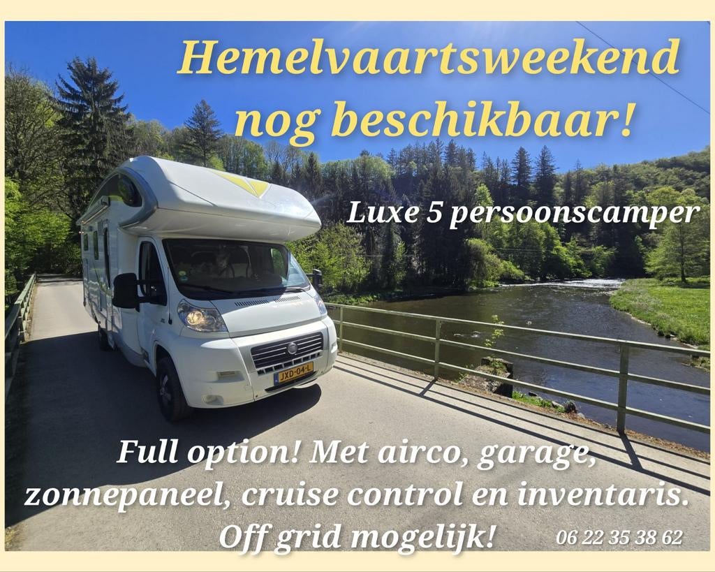 Camper te huur, 4 personen, full option, 33 - 40 uur, Overige niveaus, Overige vormen
