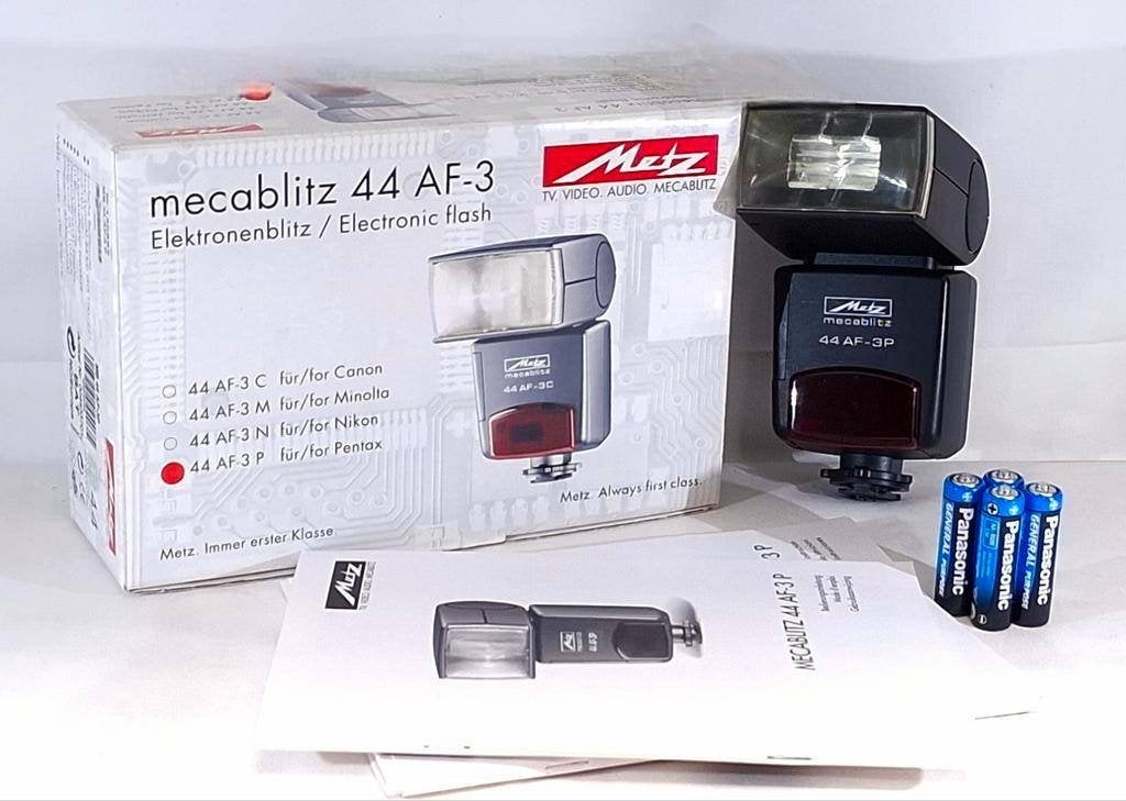 Metz Mecablitz 44 AF-3 P digitale flitser voor Pentax, Kantelbaar, Onbekend, Ophalen of Verzenden, Zo goed als nieuw