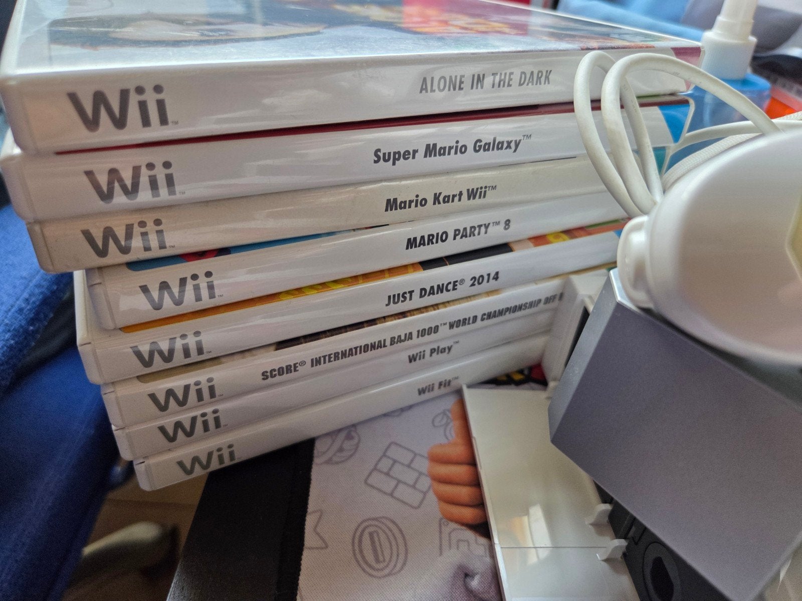 Wii Console met 2 controllers en 9 games - Getest en werkend, Ophalen of Verzenden, Gebruikt, Met 2 controllers, Met games