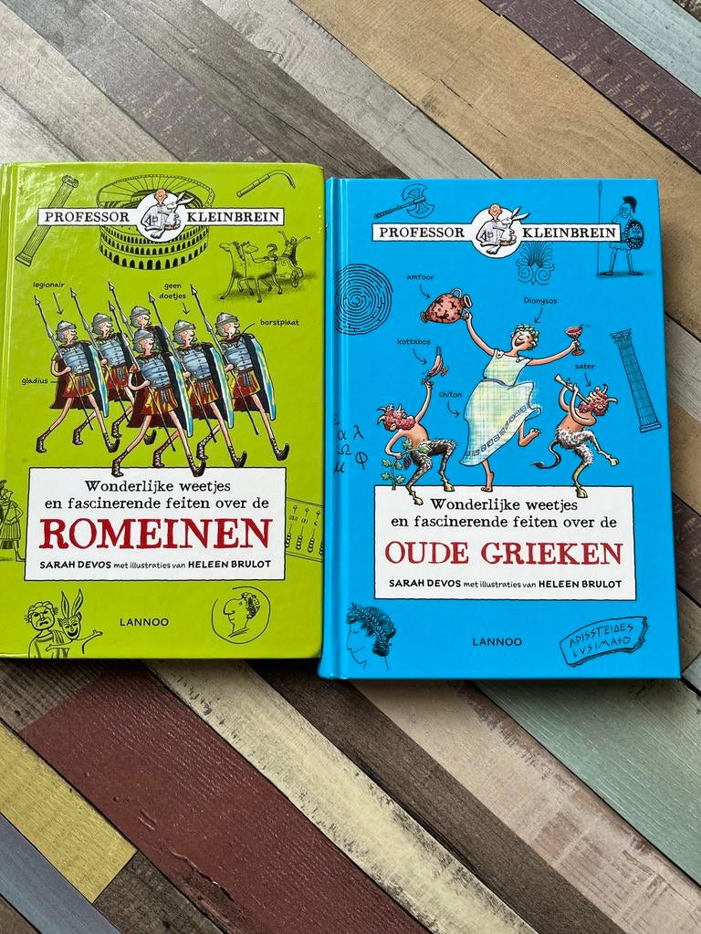 Professor Kleinbrein: Romeinen & Oude Grieken (2 boeken), Boeken, Ophalen, 20e eeuw of later, Zo goed als nieuw