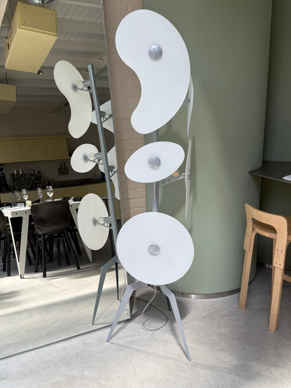 Foscarini Orbital, Design Vloerlamp, Wit, Nieuw in Doos, Ophalen, Nieuw, Glas, 150 tot 200 cm