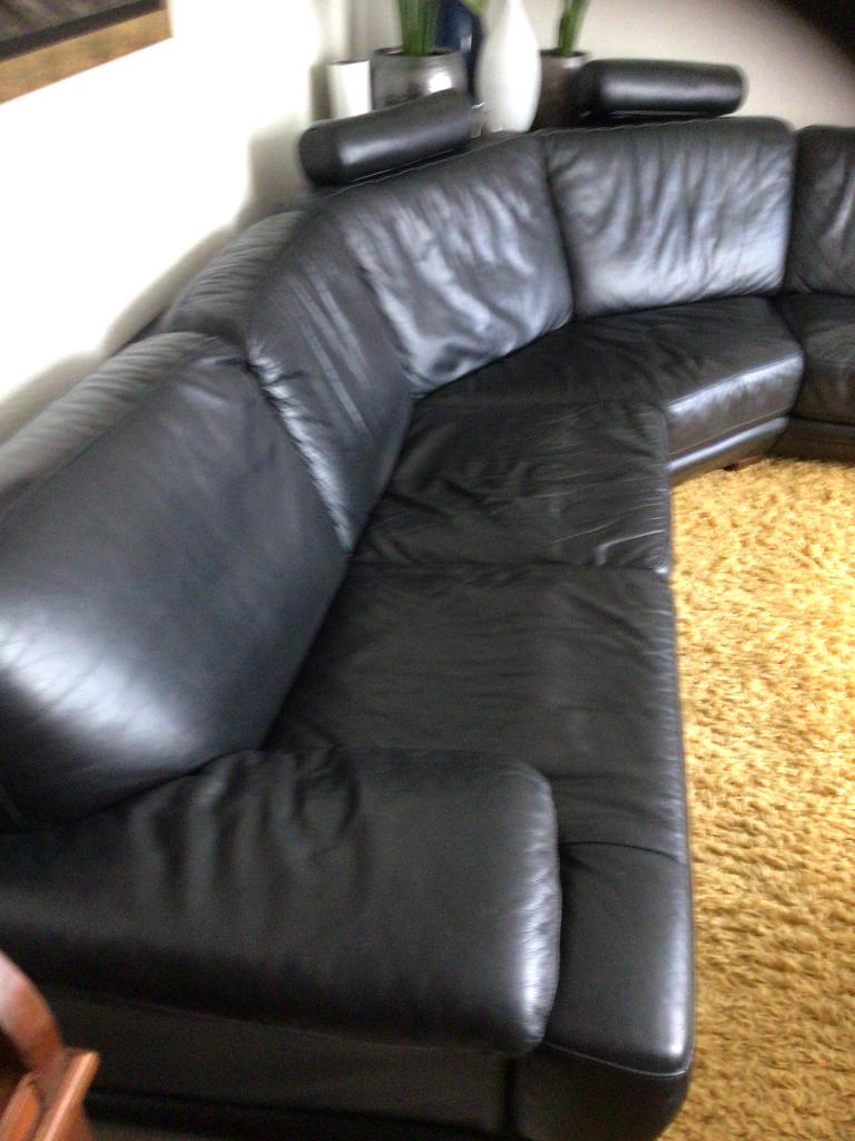 Gratis, 250 tot 300 cm, Gebruikt, Hoekbank, Leer
