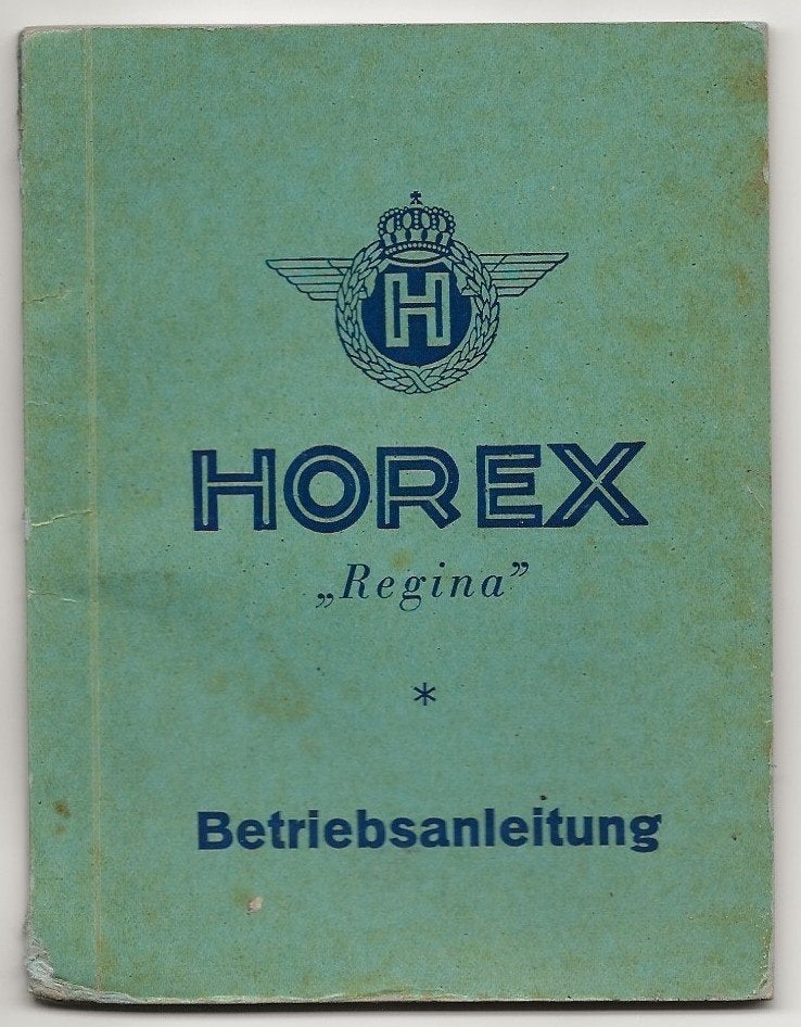 Horex Regina Betriebsanleitung handleiding (3578z), Verzenden, Overige merken