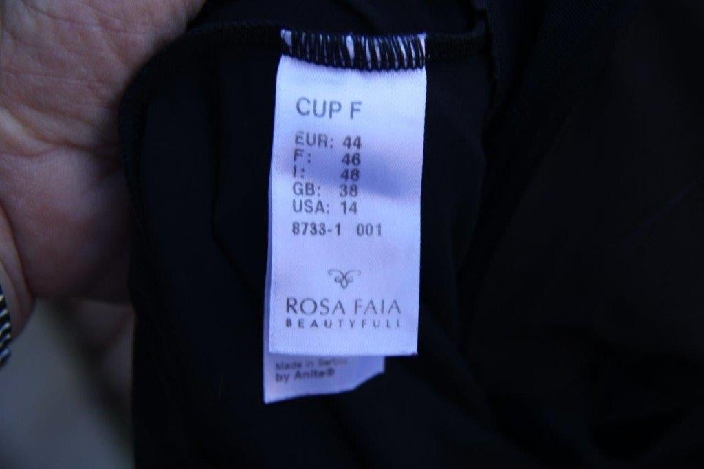 Tankinitop zwart Rosa Faia mt 44 F cup Vaste prijs, Overige typen, Zwart, Zo goed als nieuw, Rosa Faia