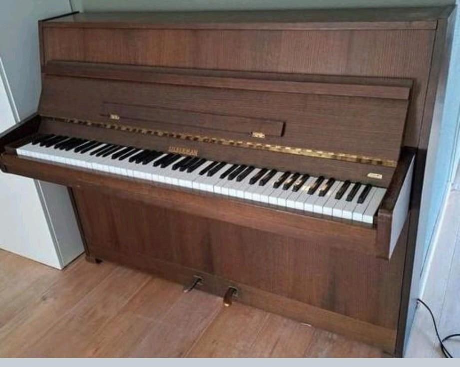 Silberman Piano - Goede Staat, Muziek en Instrumenten, Ophalen, Gebruikt, Bruin, Piano