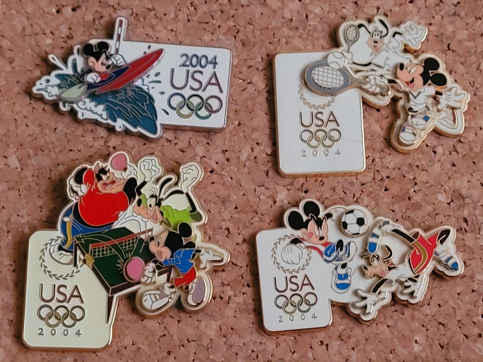 Limited Edition 1000/4000 Disney pins Olympische Spelen 2004, Verzenden, Mickey Mouse, Zo goed als nieuw, Overige typen