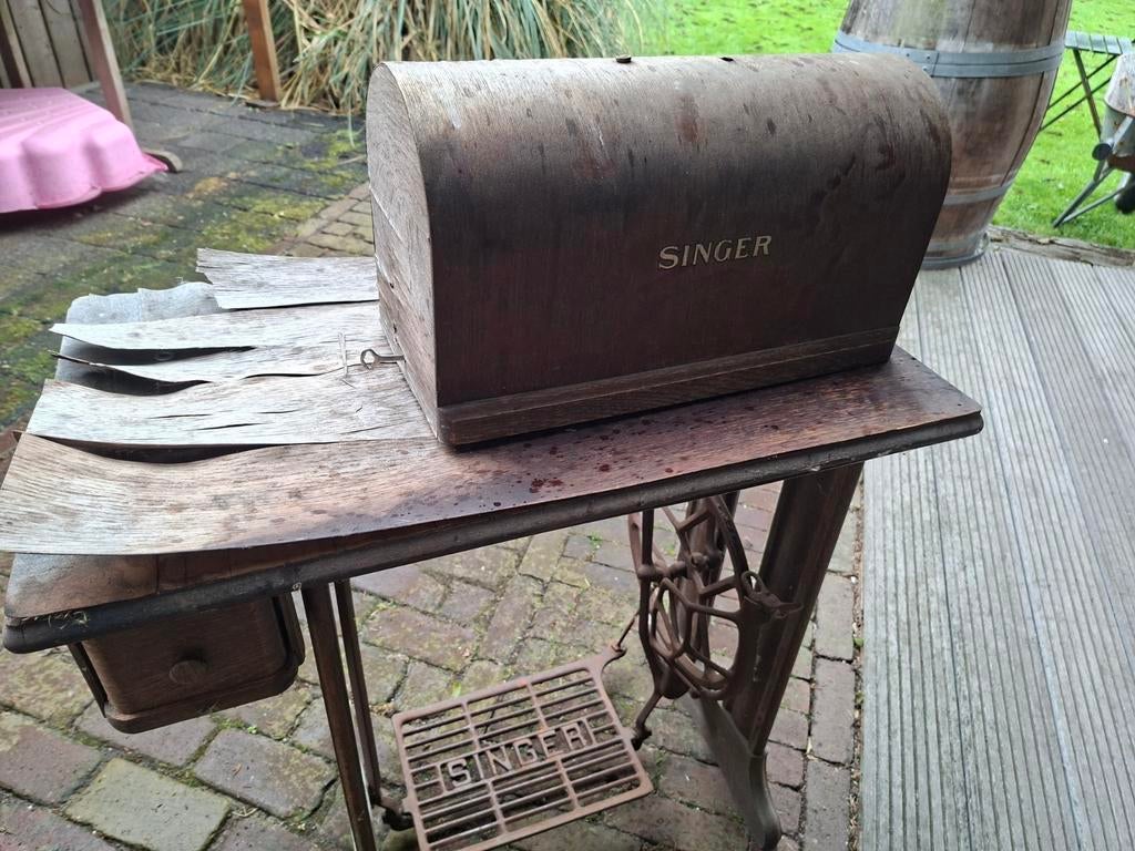 Antieke Singer naaimachine., Antiek en Kunst, Antiek | Naaimachines, Ophalen