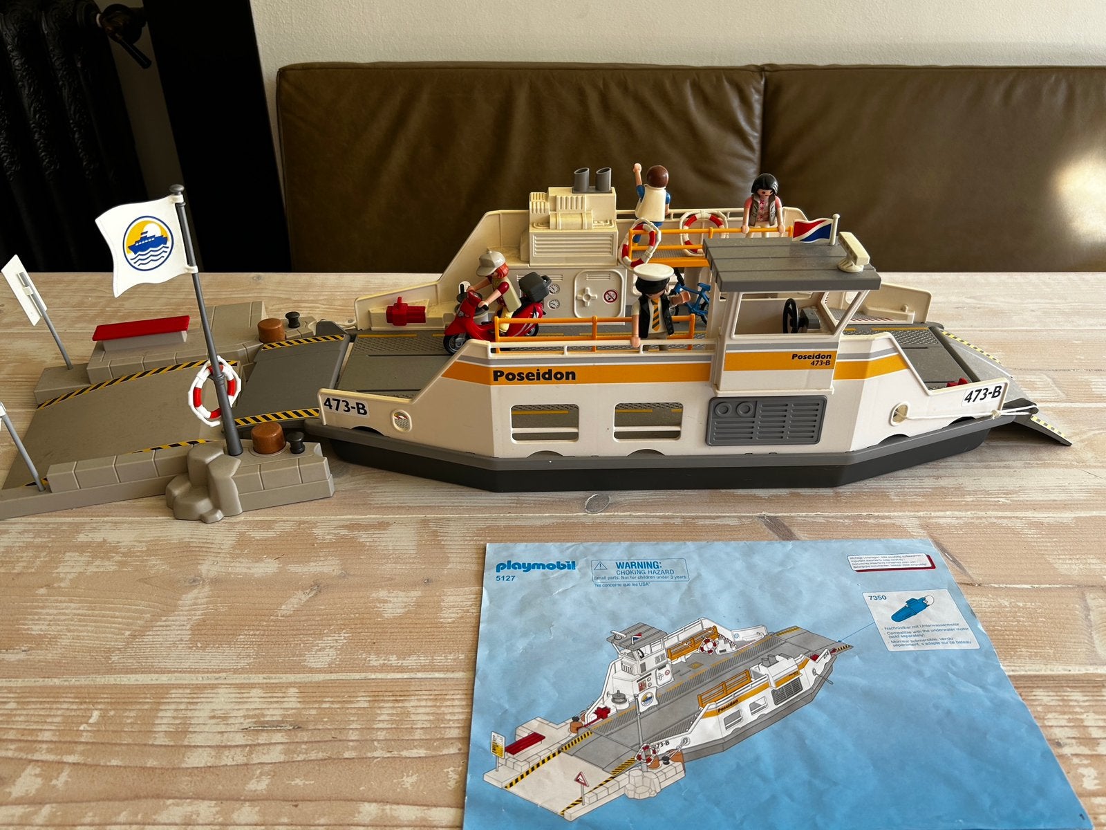 Playmobil veerboot 5127 Poseidon, Ophalen, Gebruikt
