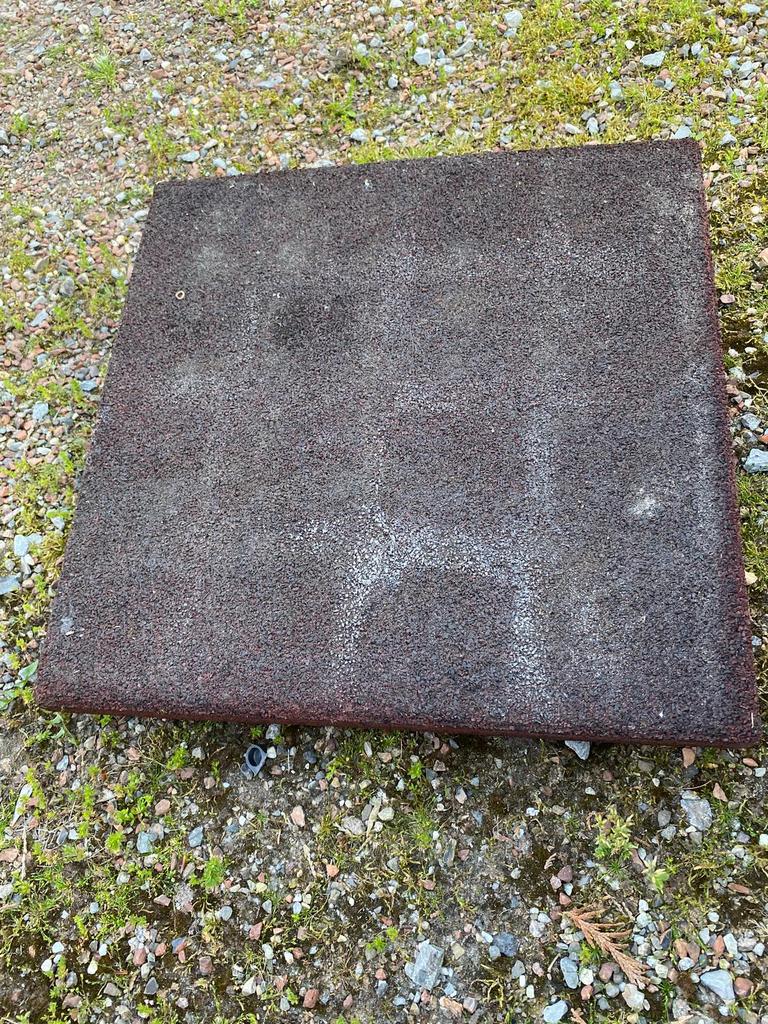 Rubberen tegels 22 stuks, Ophalen, Gebruikt, Rubber, Overige typen