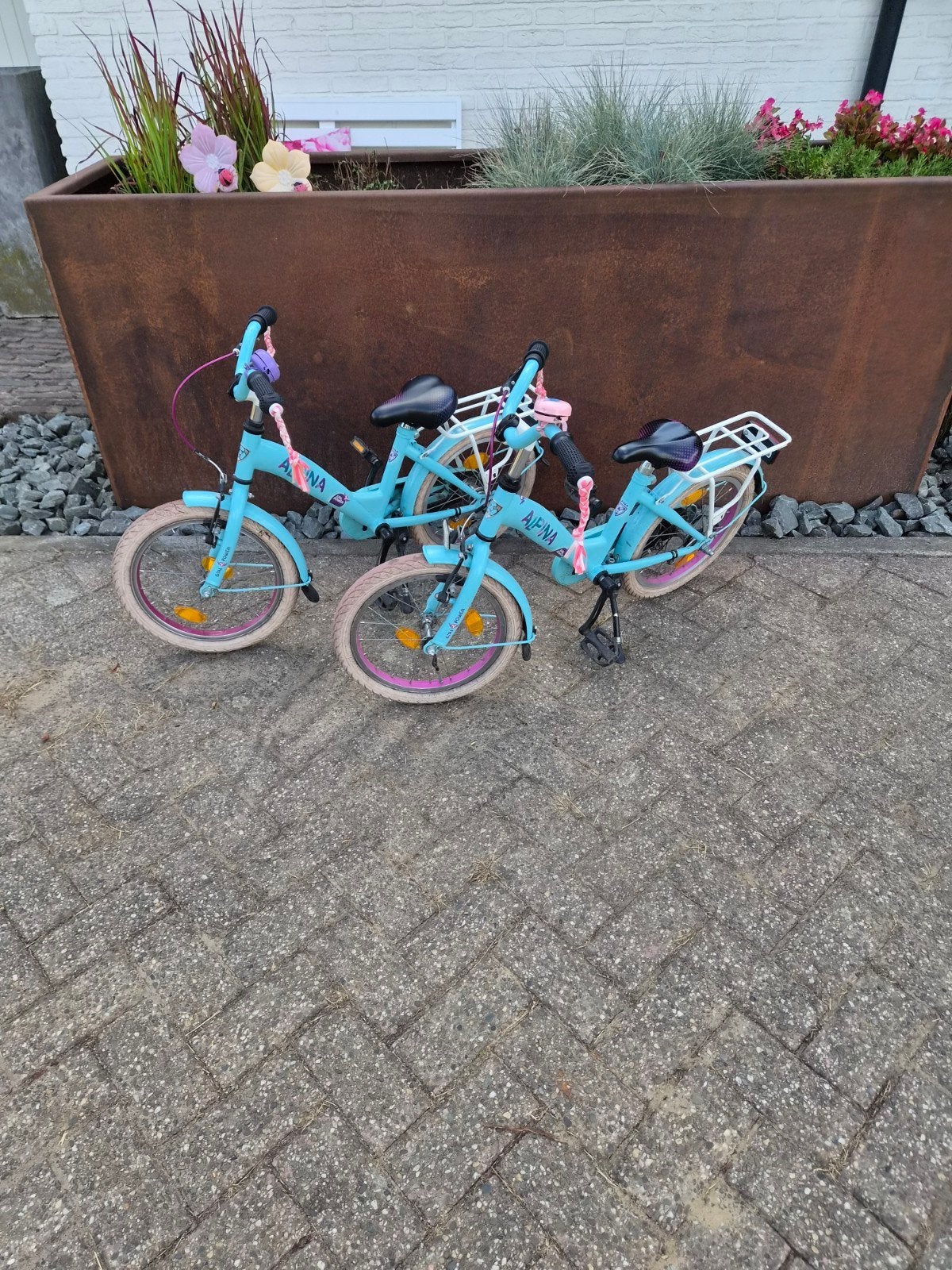twee alpina kinderfietsjes 16 inch tweeling 7, Ophalen of Verzenden, Gebruikt, Minder dan 16 inch