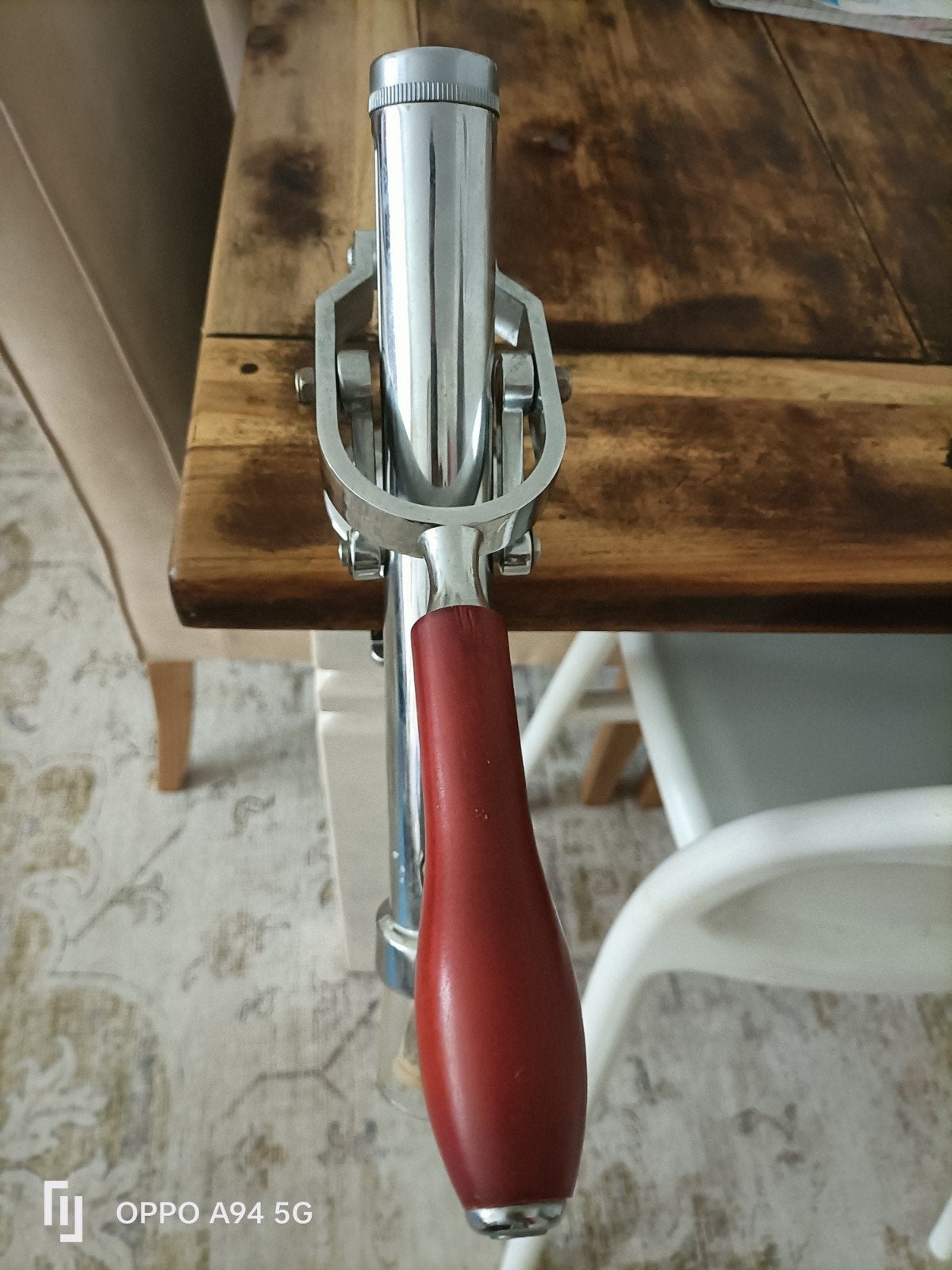professionele Tafelkurkentrekker - Wijnopener met Tafelklem, Zilver, Ophalen of Verzenden, Metaal, Overige merken