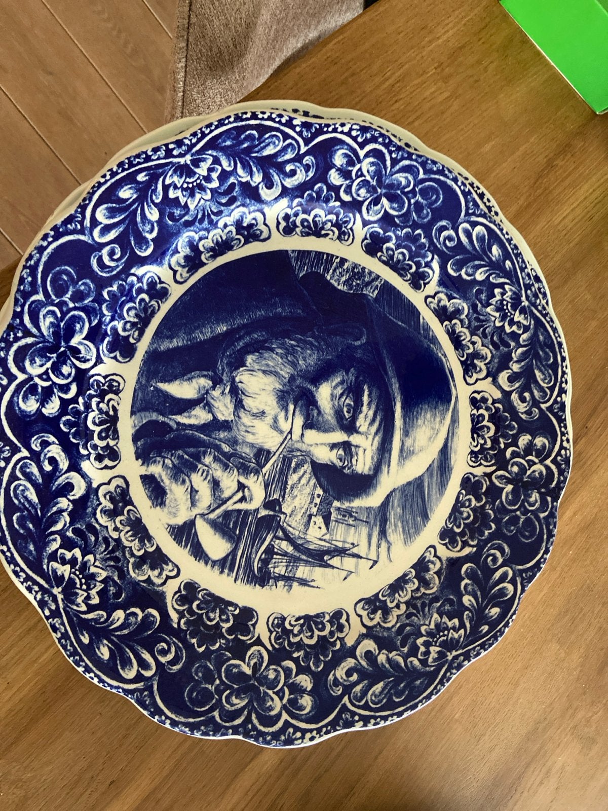 Boch Frères La Louvière Delft wandbord doorsnee 40 cm, Ophalen