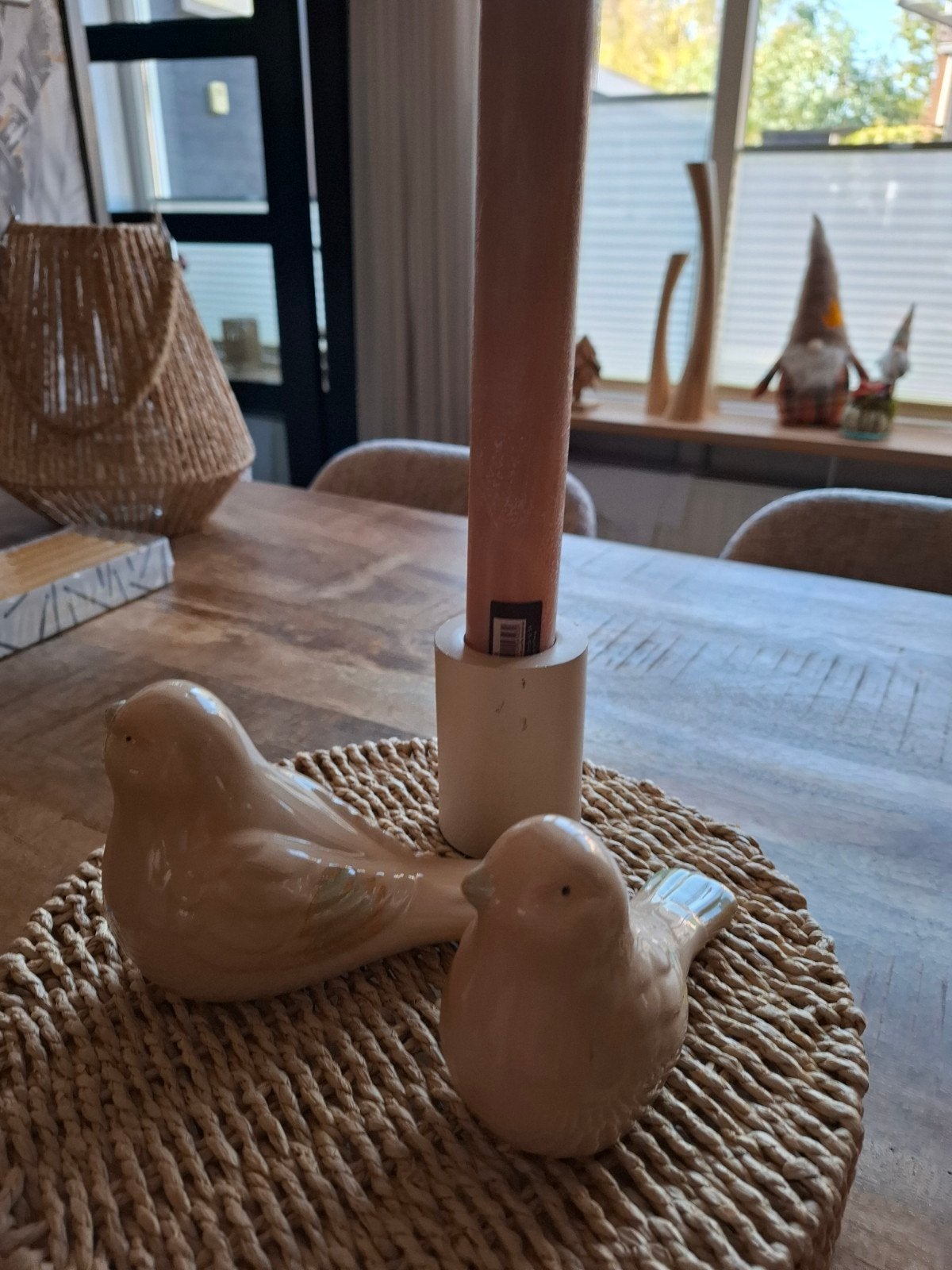 Keramieken vogels van Daan Kromhout - Nieuwstaat, Ophalen of Verzenden, Nieuw, Beige, Steen/keramiek