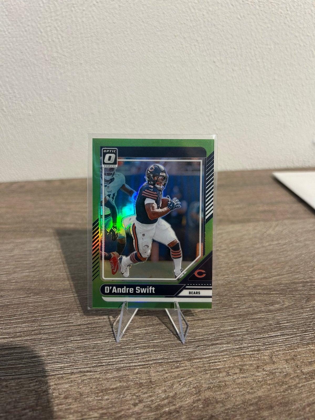 D’ Andre Swift 2024 Panini Donruss Optic Football #34 /50, Hobby en Vrije tijd, Stickers en Plaatjes, Ophalen of Verzenden, Zo goed als nieuw