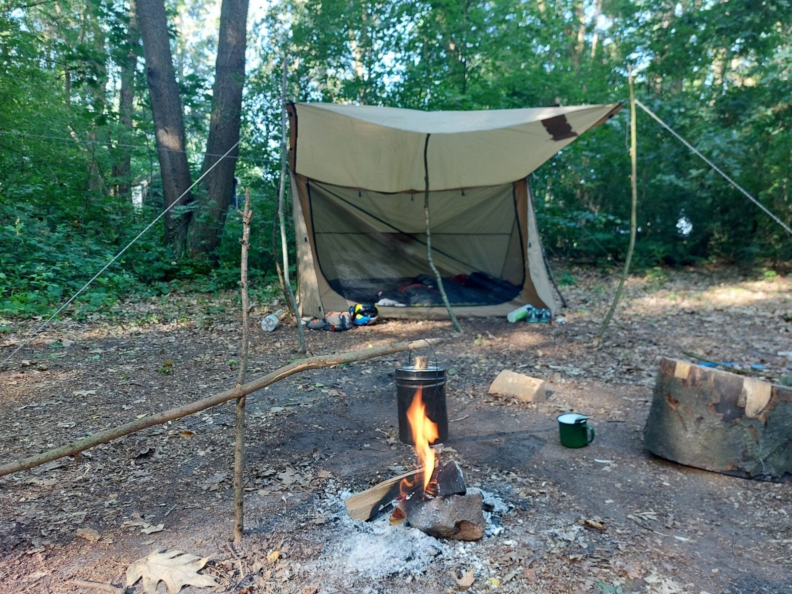 bushcraft tent, Ophalen of Verzenden, Nieuw, Tot en met 2