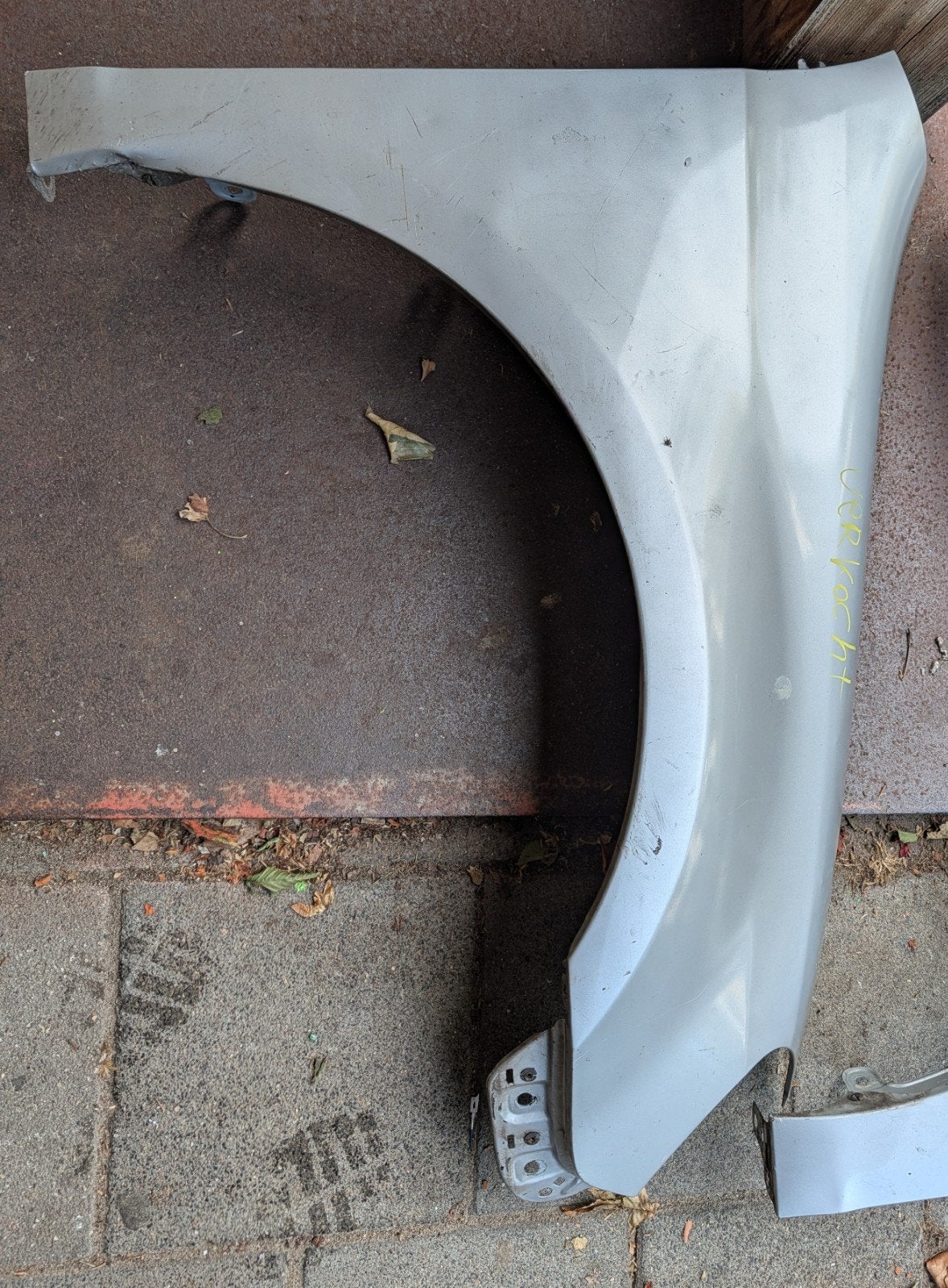 Spatbord rechtsvoor VW Golf 6 zilvergrijs LA7W, Auto-onderdelen, Carrosserie en Plaatwerk, Ophalen, Gebruikt, Volkswagen, Rechts