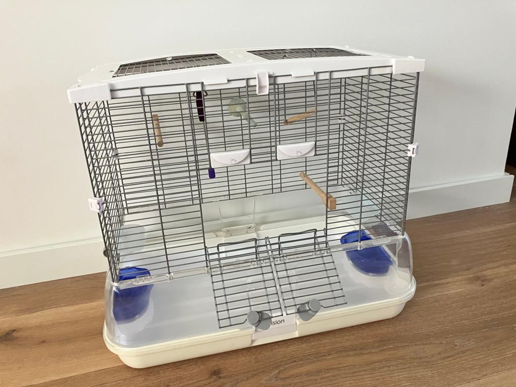 Vogelkooi Vision M01, Ophalen, Zo goed als nieuw, Metaal, Vogelkooi