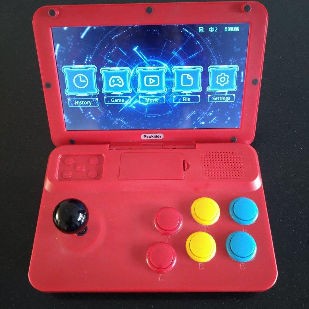 Powkiddy A13 10" mobiele mini-arcade / emulator (gb tot PS1), Verzenden, Powkiddy, Zo goed als nieuw