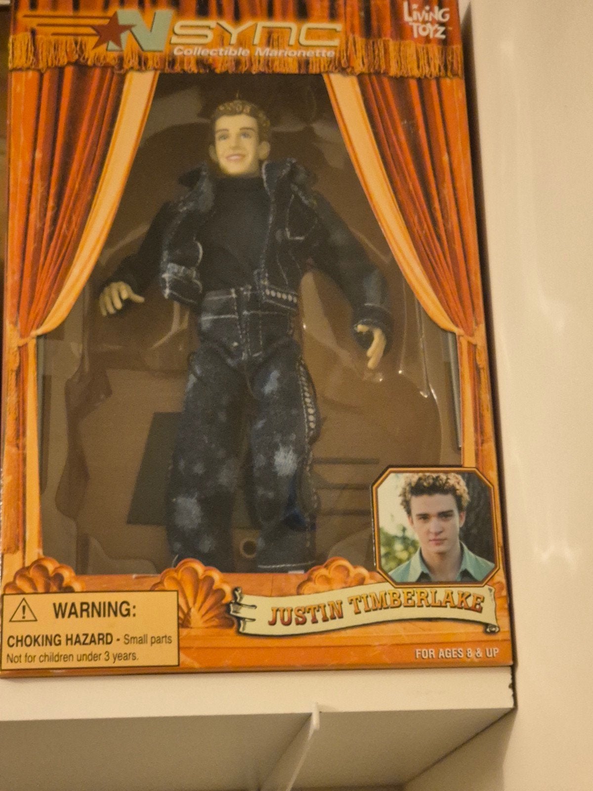 NSYNC Justin Timberlake Collectible Marionette Living Toyz, Ophalen of Verzenden, Zo goed als nieuw