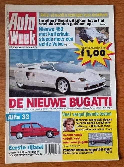 Autoweek nummer 1,  januari 1990, Boeken, Ophalen of Verzenden, Gelezen, Algemeen
