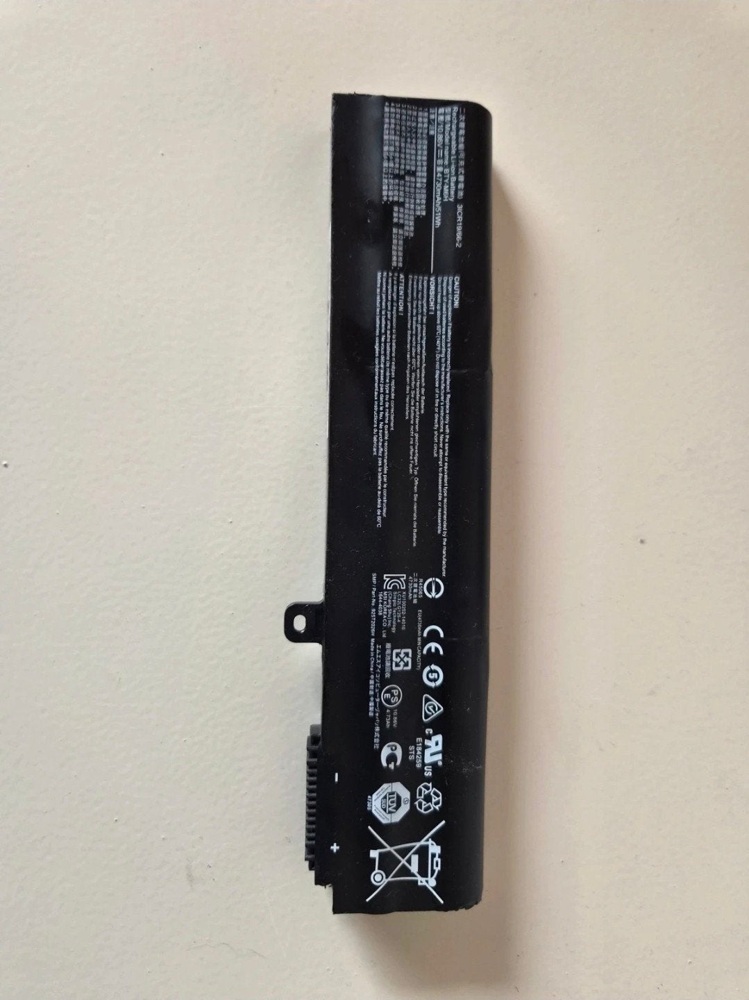 MSI BTY-M6H Laptop Accu (3ICR19/66-2) Zwart, Ophalen of Verzenden, Gebruikt, MSI