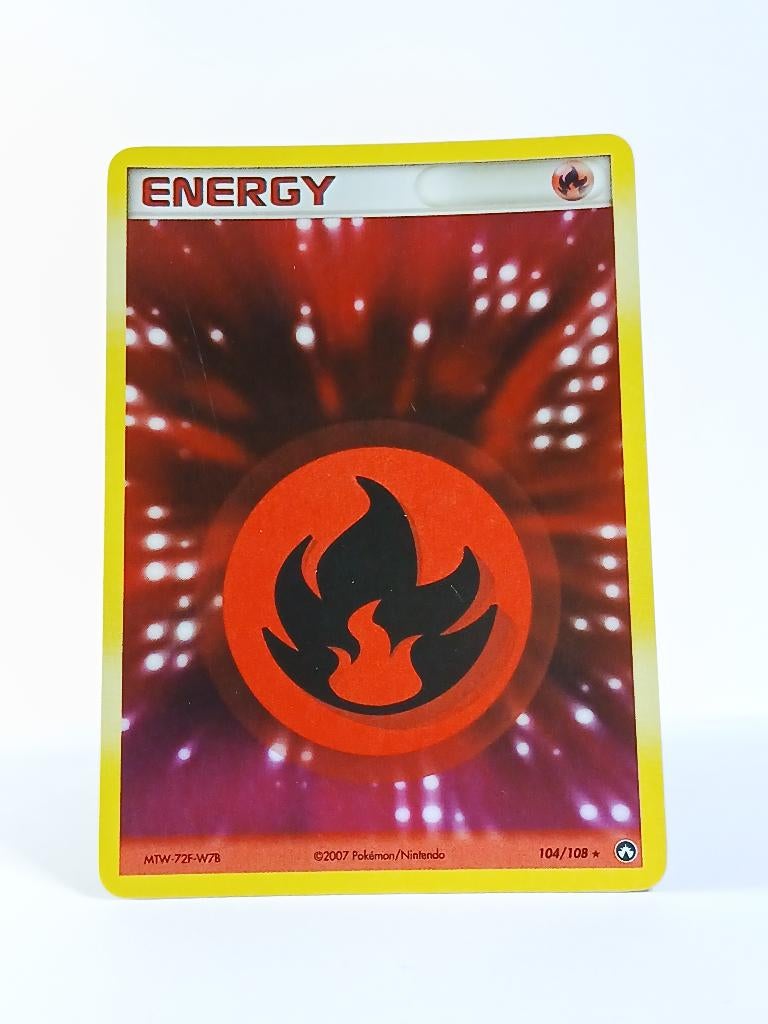 Pokémon - EX Power Keepers - Fire Energy - 104/108 - Reverse, Verzenden, Zo goed als nieuw, Losse kaart, Foil
