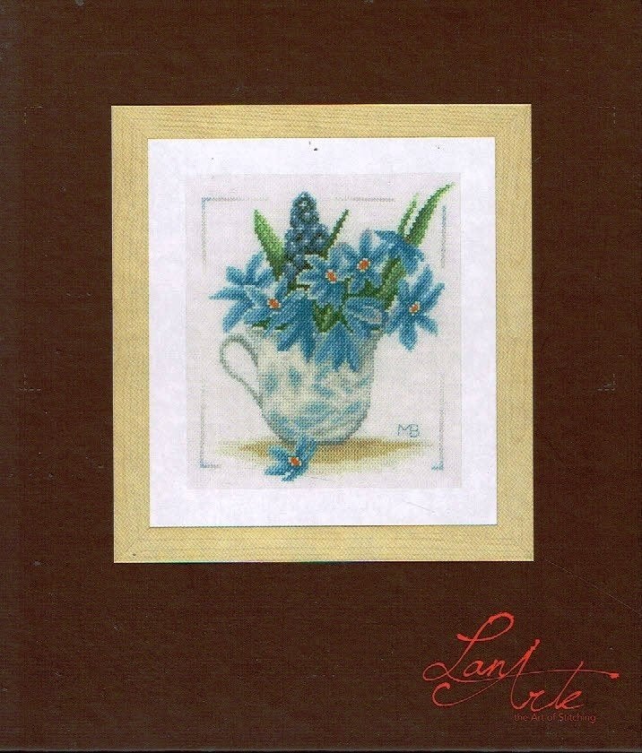 Cado sale marjolein bastin borduurpakket, BLUE FLOWERS 069, Ophalen of Verzenden, Nieuw, Handborduren, Borduurpakket