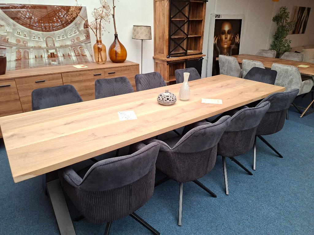 Voor grote tafels 300cm  op voorraad kom gerust langs, Ophalen, 100 tot 150 cm, Mango eiken, .