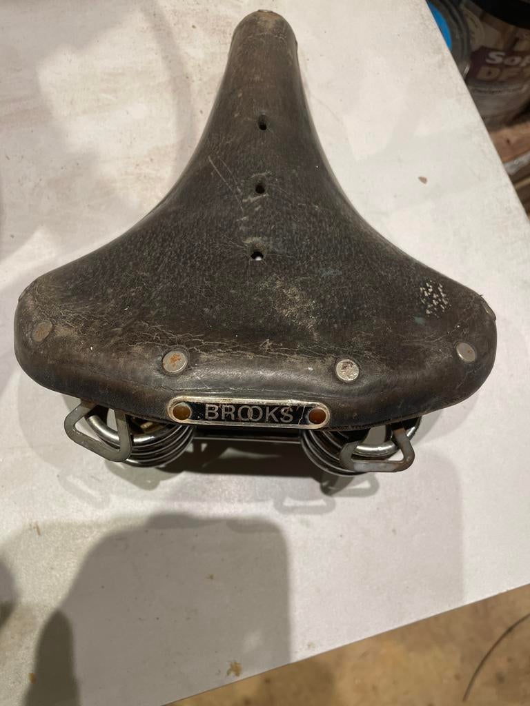 Brooks Leren Fietszadel - Vintage Comfort, Ophalen of Verzenden, Gebruikt, Zadel