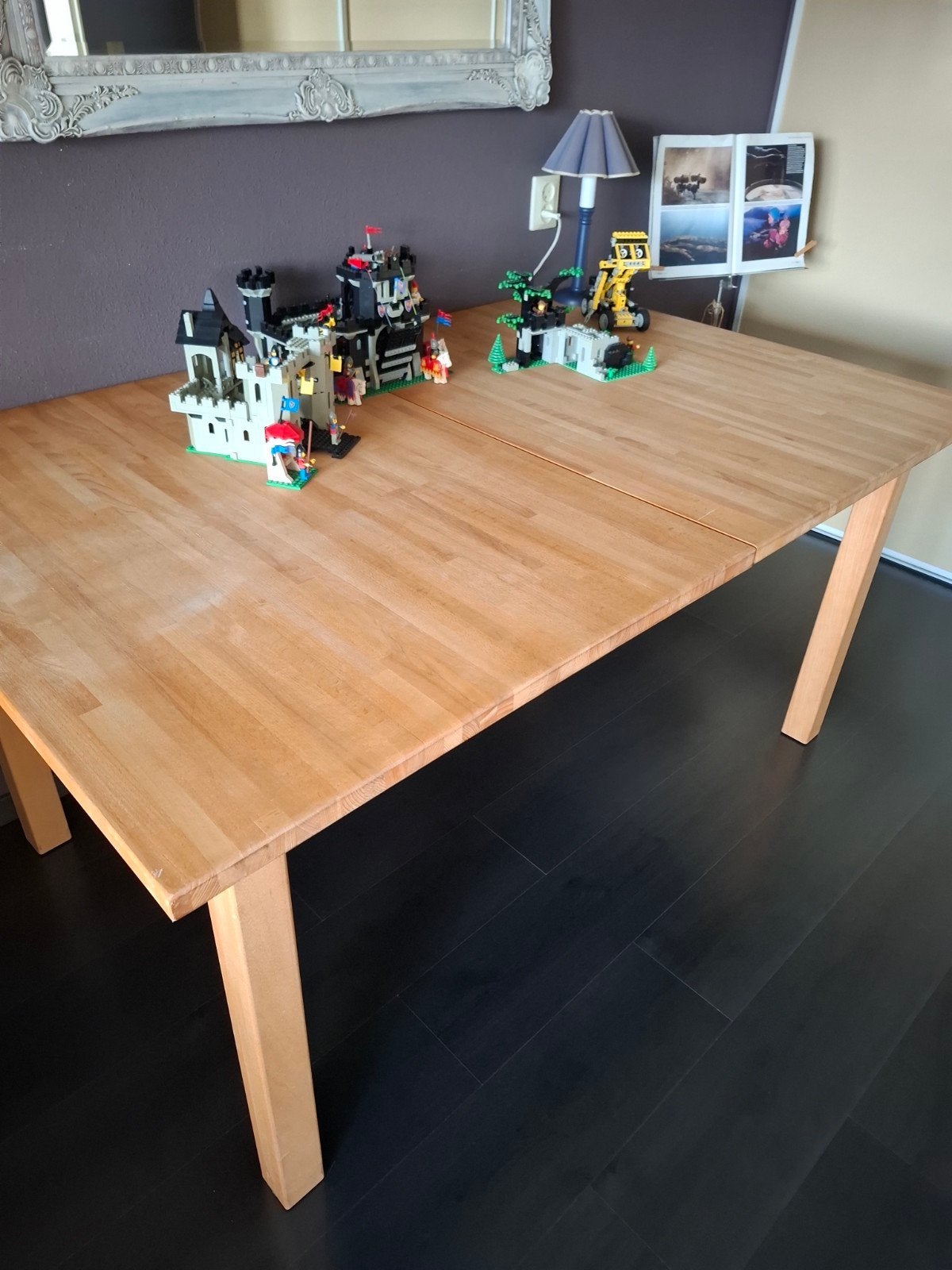 zwaar massief beuken eettafel, Huis en Inrichting, Ophalen, Gebruikt, 50 tot 100 cm, 150 tot 200 cm