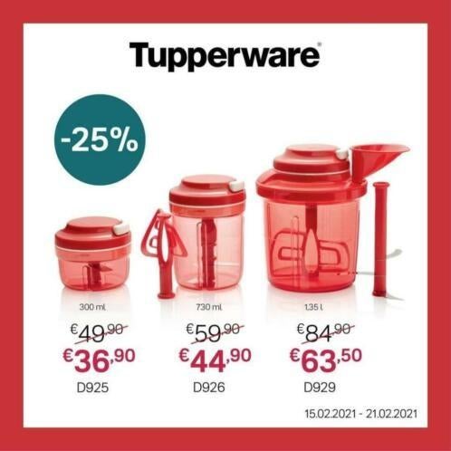 Nieuwe Tupperware TurboChef, TurboMax of ExtraChef, Ophalen of Verzenden, Nieuw, Rood, Overige typen