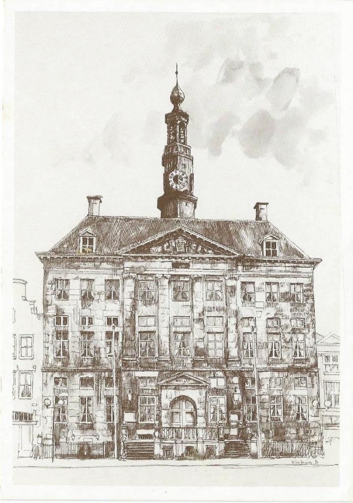 Ansichtkaart 's HERTOGENBOSCH Raadhuis, Verzamelen, Ansichtkaarten | Nederland, Verzenden, 1980 tot heden, Gelopen, Noord-Brabant