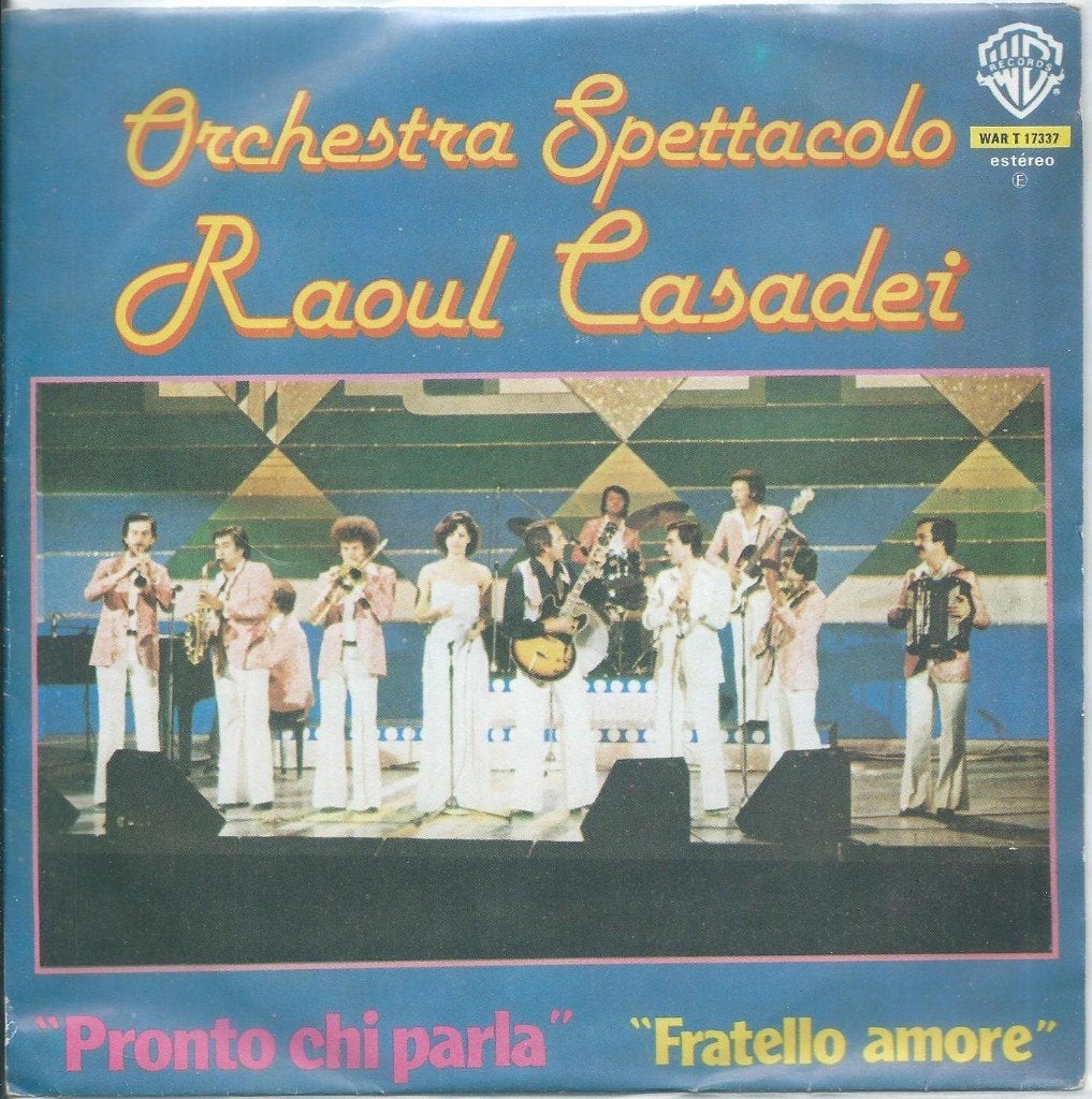 Vinyl Single Orchestra Spettacolo Raoul Casadei, Ophalen of Verzenden, Gebruikt, Pop