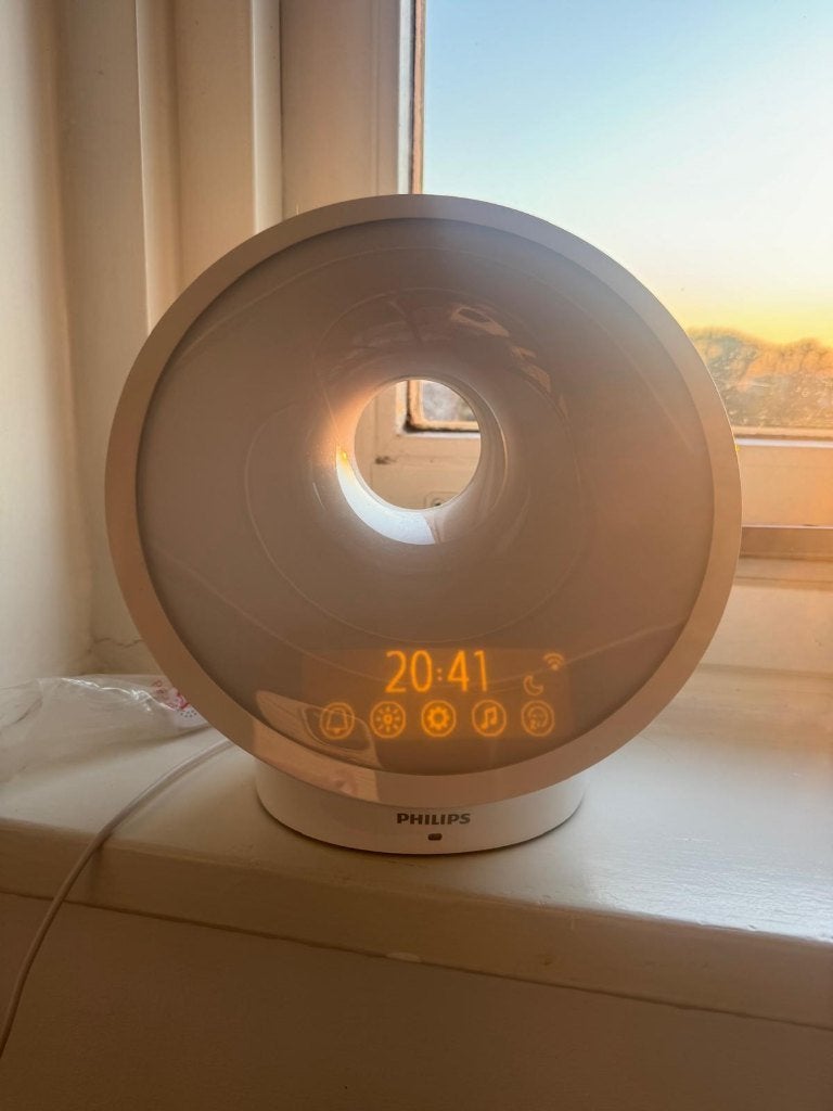 Philips SmartSleep Connected Wake-up Light HF3671/01, Witgoed en Apparatuur, Wekkers, Ophalen of Verzenden, Zo goed als nieuw
