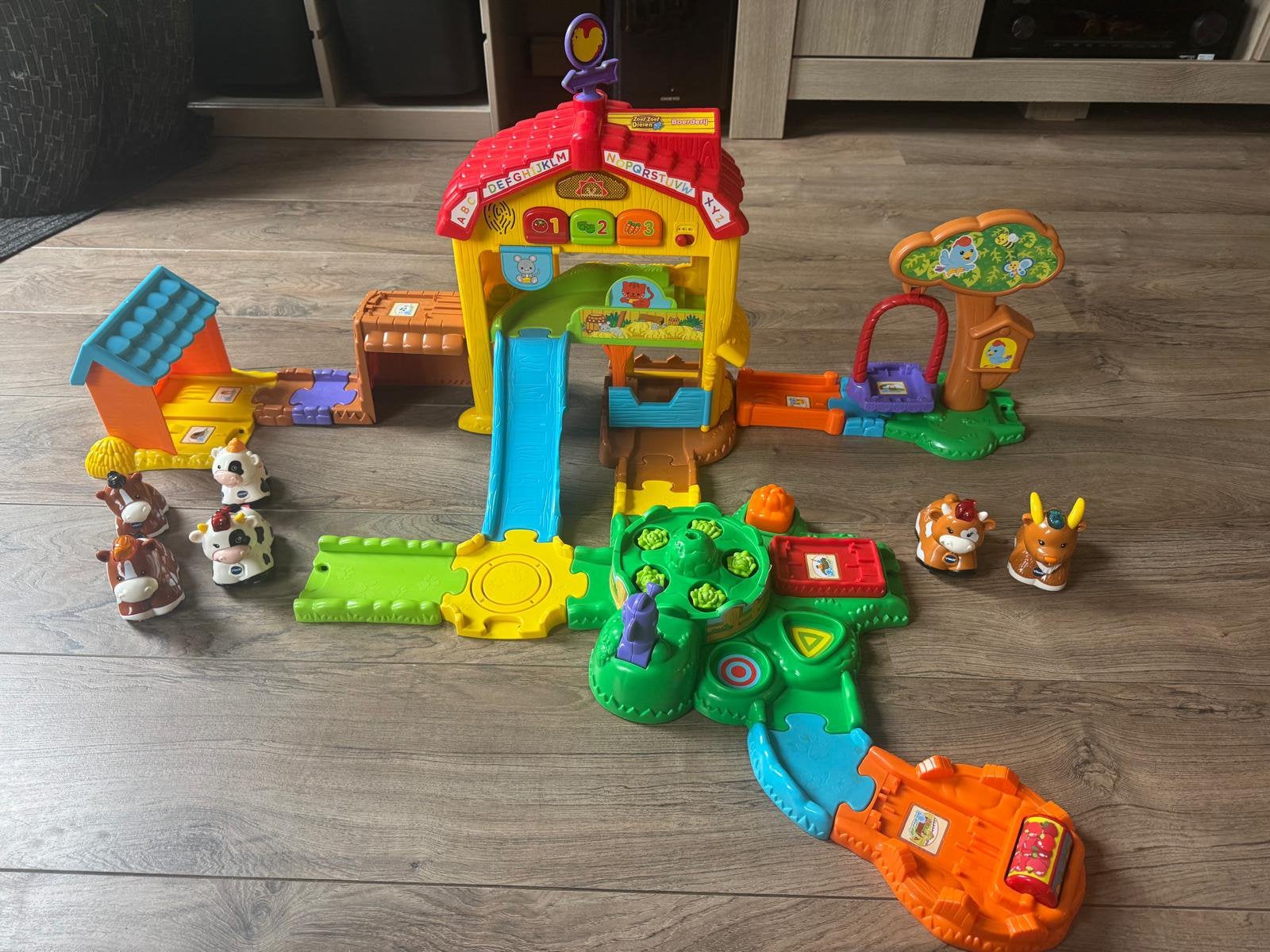 6 sets Vtech Zoef Zoef dieren en Toet Toetbanen, Ophalen of Verzenden, Gebruikt